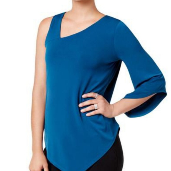 NWT Alfani One-Shoulder Top Size L - Picture 8 of 8